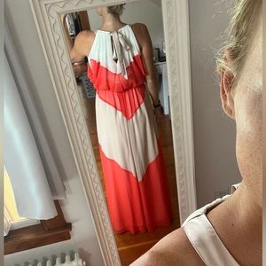 Dress- from Dillard’s. Beautiful coloring. Flowey style.